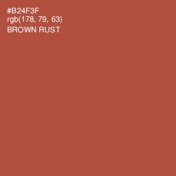 #B24F3F - Brown Rust Color Image